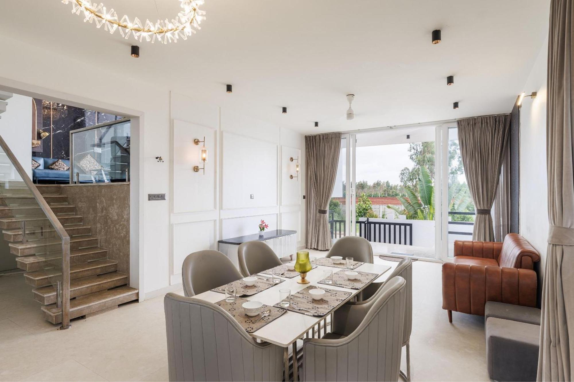 Celestial Sapphire Villa Pvt Pool Veg Food 4Bhk Dod Ballapur Bagian luar foto